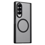 For Samsung Galaxy Z Fold4 5G Case Hard PC Matte Phone Cover with Built-in Tempered Glass Film