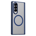 For Samsung Galaxy Z Fold4 5G Case Hard PC Matte Phone Cover with Built-in Tempered Glass Film
