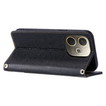 Til Oppo A5 Pro 5G (Global) / A5 Pro 4G (Global) Læderetui med håndrem og skulderrem Dual Color Multi Card Slots Telefoncover
