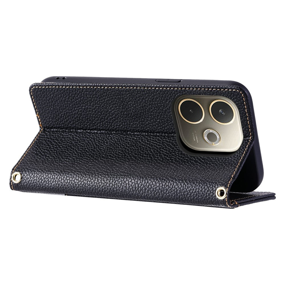 Til Oppo A5 Pro 5G (Global) / A5 Pro 4G (Global) Læderetui med håndrem og skulderrem Dual Color Multi Card Slots Telefoncover