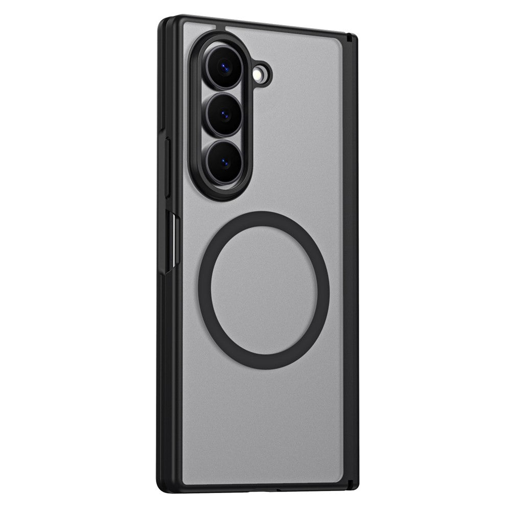 For Samsung Galaxy Z Fold5 5G Case Hard PC Matte Phone Cover with Built-in Tempered Glass Film