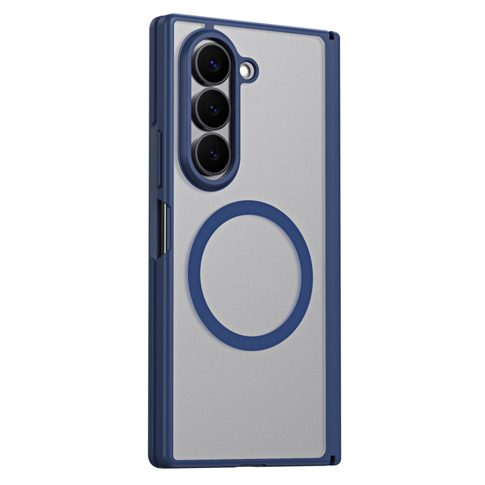 For Samsung Galaxy Z Fold5 5G Case Hard PC Matte Phone Cover with Built-in Tempered Glass Film
