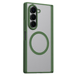 For Samsung Galaxy Z Fold5 5G Case Hard PC Matte Phone Cover with Built-in Tempered Glass Film