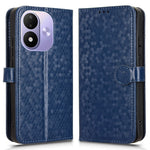 For Xiaomi Redmi Note 17 4G (Global) / Note 17 5G (Global) / Note 17 (India / China) 5G Wallet Case Dot Pattern Imprint PU Leather Phone Cover with Wrist Strap