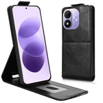 For Xiaomi Redmi Note 17 4G (Global) / Note 17 5G (Global) / Note 17 (India / China) 5G Stand Case Magnetic Clasp Vertical Flip Leather Phone Cover with Card Holder