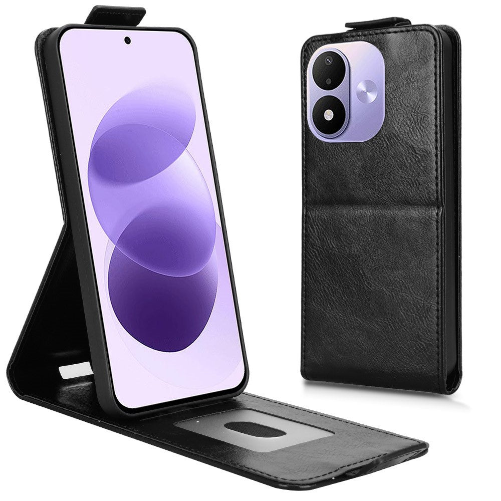 For Xiaomi Redmi Note 17 4G (Global) / Note 17 5G (Global) / Note 17 (India / China) 5G Stand Case Magnetic Clasp Vertical Flip Leather Phone Cover with Card Holder