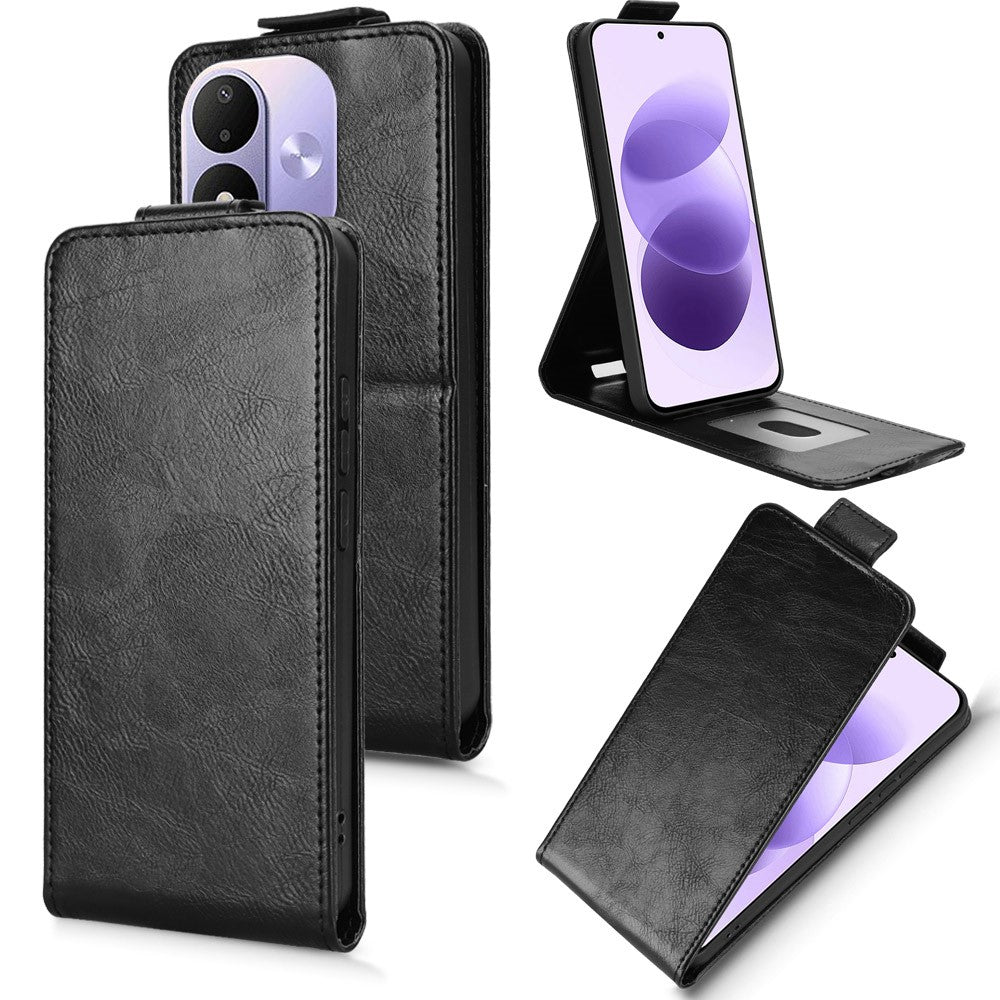 For Xiaomi Redmi Note 17 4G (Global) / Note 17 5G (Global) / Note 17 (India / China) 5G Stand Case Magnetic Clasp Vertical Flip Leather Phone Cover with Card Holder