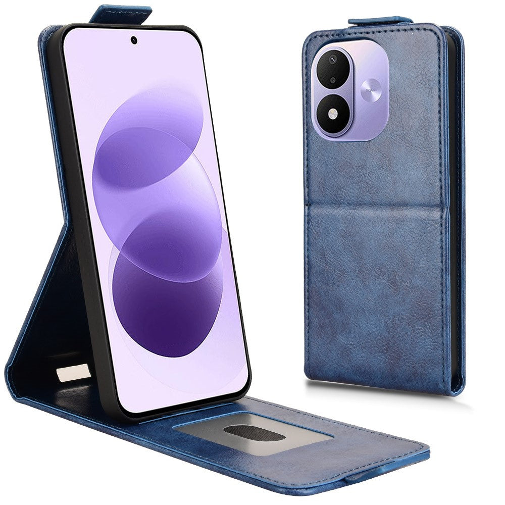 For Xiaomi Redmi Note 17 4G (Global) / Note 17 5G (Global) / Note 17 (India / China) 5G Stand Case Magnetic Clasp Vertical Flip Leather Phone Cover with Card Holder