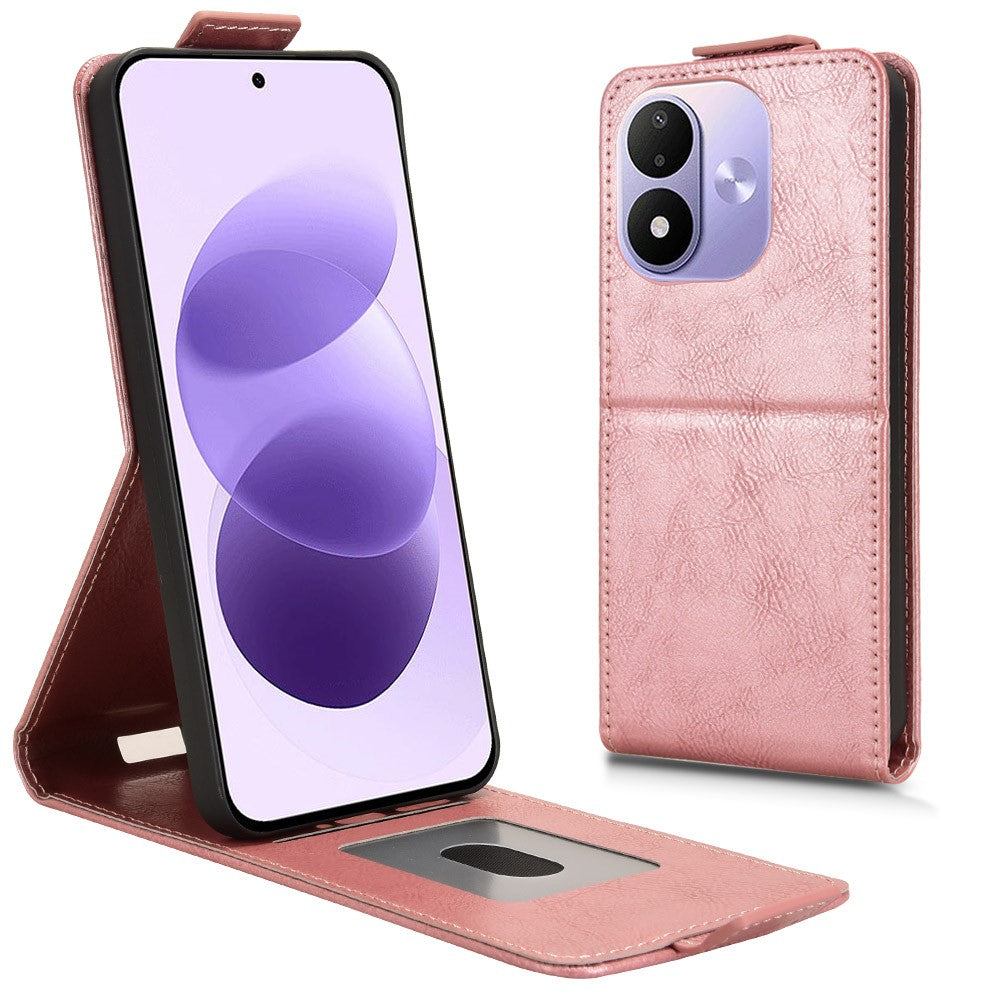 For Xiaomi Redmi Note 17 4G (Global) / Note 17 5G (Global) / Note 17 (India / China) 5G Stand Case Magnetic Clasp Vertical Flip Leather Phone Cover with Card Holder