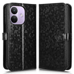 For Xiaomi Redmi Note 17 Pro 5G Wallet Case Dot Pattern Imprint PU Leather Phone Cover with Wrist Strap