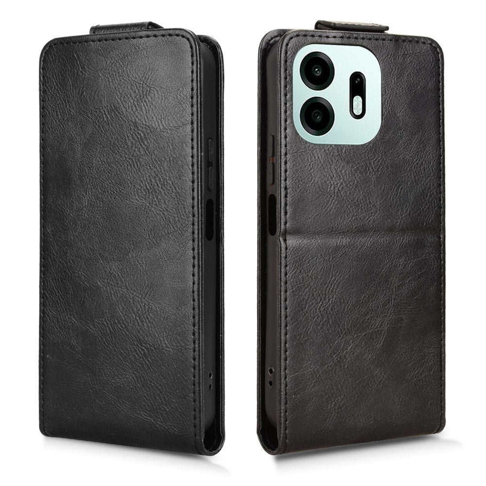 Til OnePlus N6 4G Stand Case Magnetisk Lås Lodret Flip Læder Telefon Cover med Kortholder