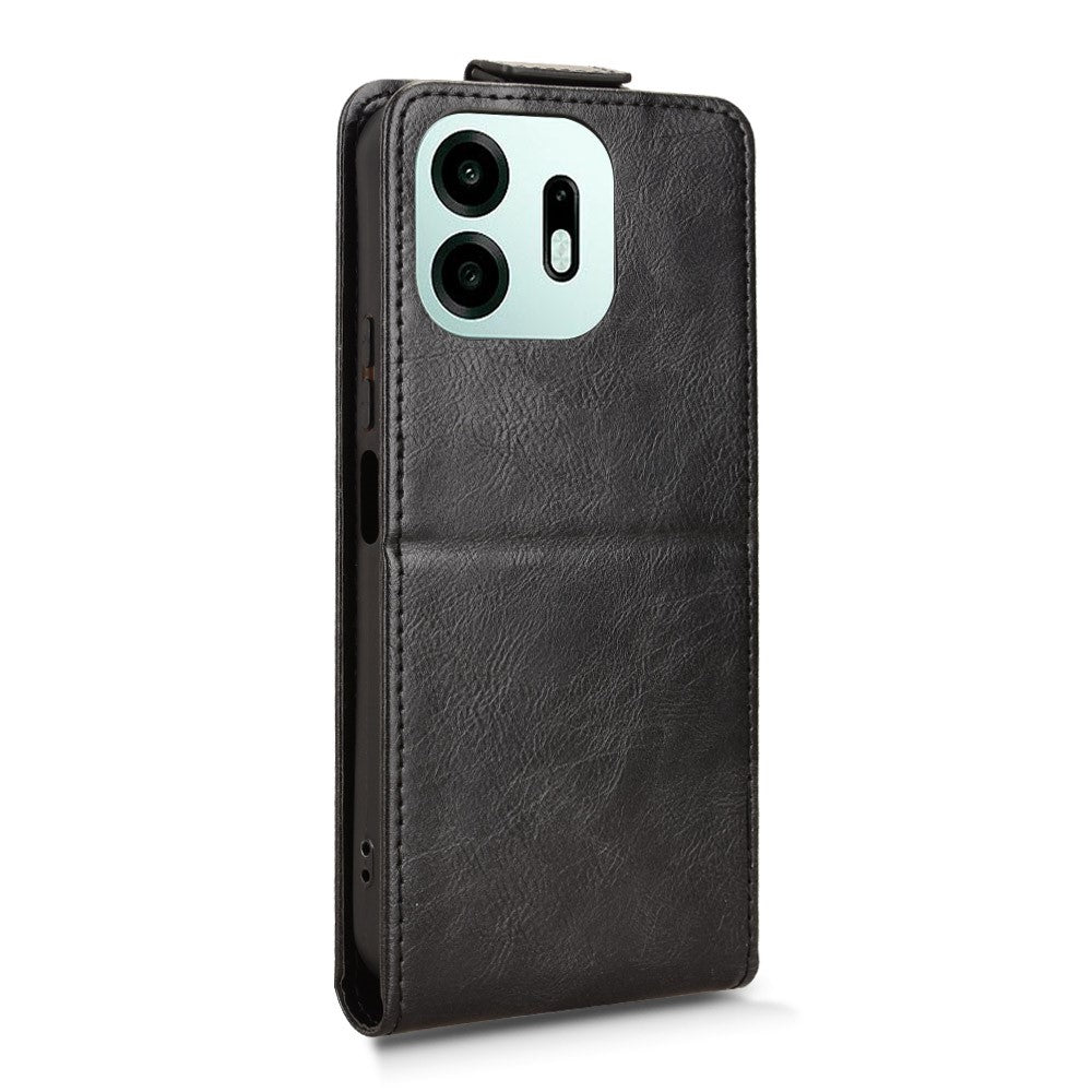 Til OnePlus N6 4G Stand Case Magnetisk Lås Lodret Flip Læder Telefon Cover med Kortholder