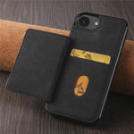 FORWENW F8 Series for iPhone 17e / 16e Case Card Slot Kickstand Leather Coated TPU Phone Cover