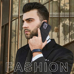 FORWENW F8 Series for iPhone 16 Pro Max Case Card Slot Kickstand Leather Coated TPU Phone Cover