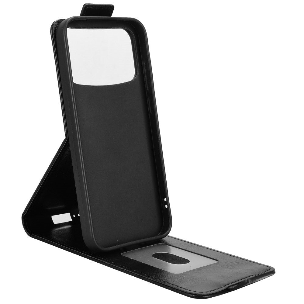 For Oppo A7 Pro Max 5G Stand Case Magnetic Clasp Vertical Flip Leather Phone Cover with Card Holder