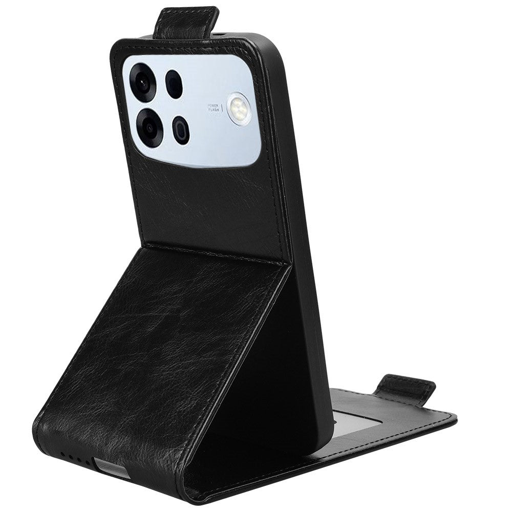 For Oppo A7 Pro Max 5G Stand Case Magnetic Clasp Vertical Flip Leather Phone Cover with Card Holder