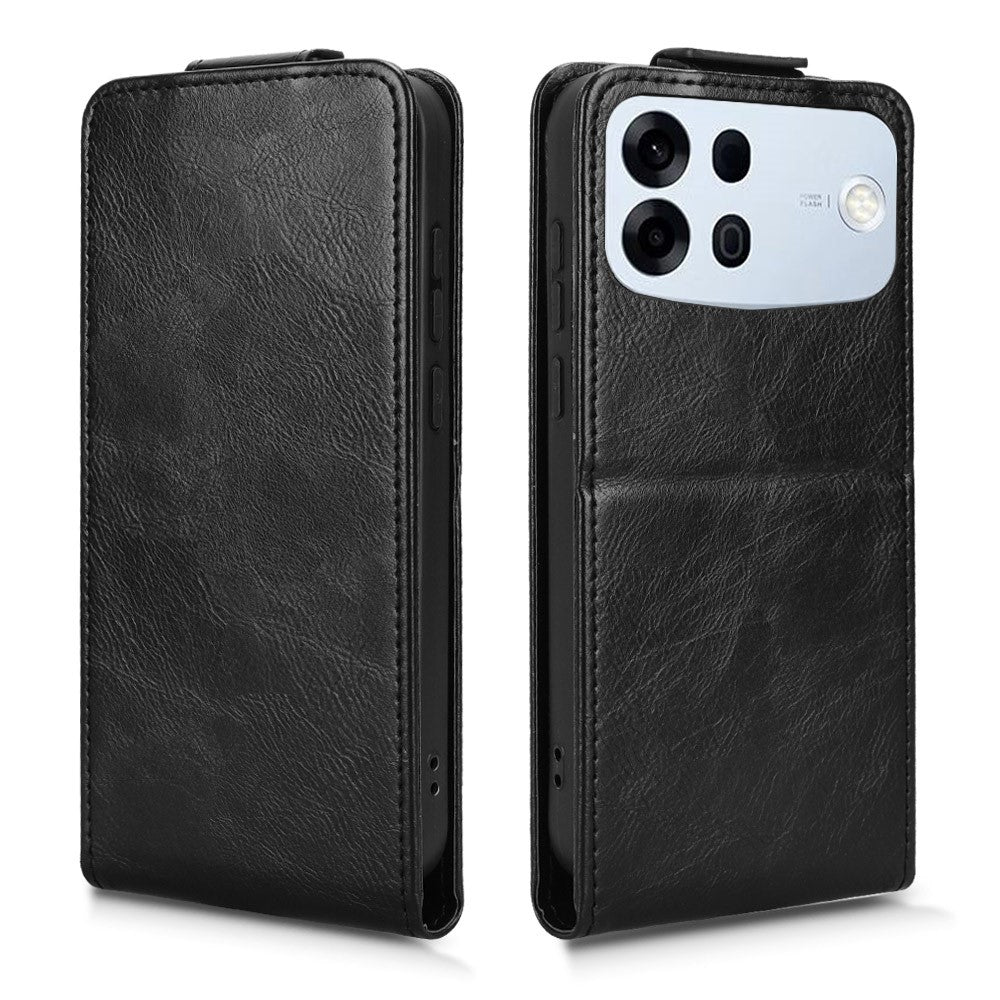 For Oppo A7 Pro Max 5G Stand Case Magnetic Clasp Vertical Flip Leather Phone Cover with Card Holder
