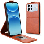 For Oppo A7 Pro Max 5G Stand Case Magnetic Clasp Vertical Flip Leather Phone Cover with Card Holder
