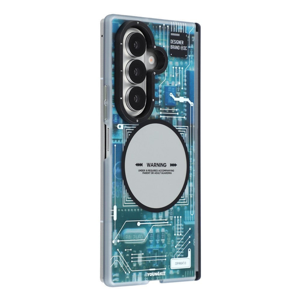 YOUNGKIT Technology Series for Samsung Galaxy Z Fold8 Ultra Magnetic Case Hard PC IMD Phone Cover
