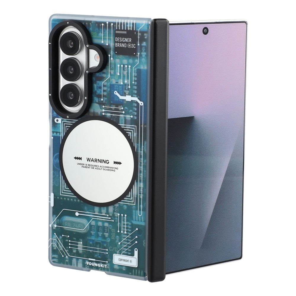 YOUNGKIT Technology Series for Samsung Galaxy Z Fold8 Ultra Magnetic Case Hard PC IMD Phone Cover