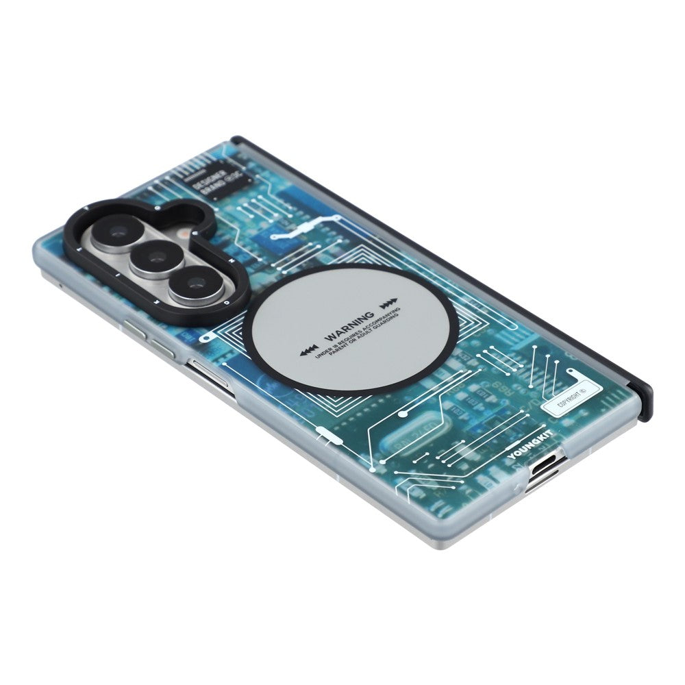 YOUNGKIT Technology Series for Samsung Galaxy Z Fold8 Ultra Magnetic Case Hard PC IMD Phone Cover