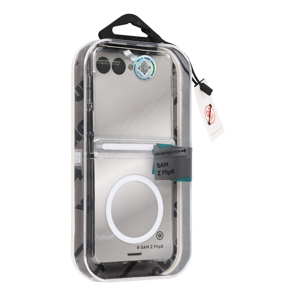 YOUNGKIT til Samsung Galaxy Z Flip8 Magnetisk cover i PC med hængsel / frontramme