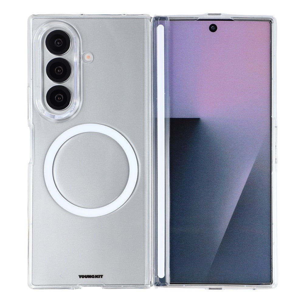 YOUNGKIT For Samsung Galaxy Z Fold8 Ultra / Z Fold7 5G Magnetic Case PC Phone Cover with Hinge / Front Frame