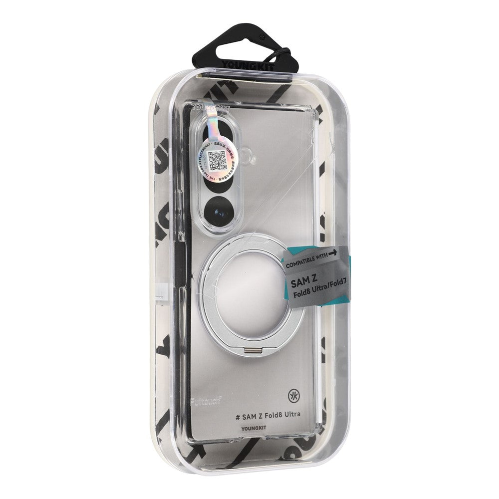 YOUNGKIT For Samsung Galaxy Z Fold8 Ultra / Z Fold7 5G Magnetic Case PC Phone Cover with Rotating Kickstand