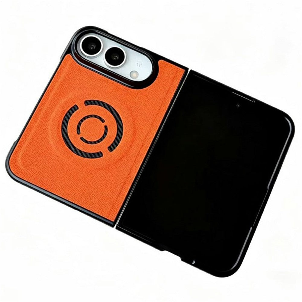 WANLONFENG KJB Series for iPhone Fold Magnetic Case Tech Fabric Texture PC + TPU Phone Protective Cover
