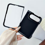 WANLONFENG KJB Series for iPhone Fold Magnetic Case Tech Fabric Texture PC + TPU Phone Protective Cover