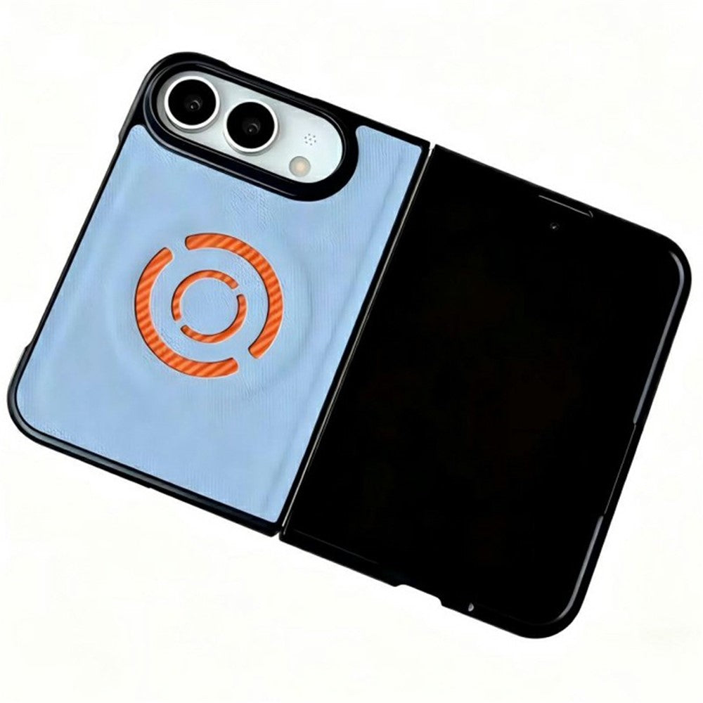 WANLONFENG KJB Series for iPhone Fold Magnetic Case Tech Fabric Texture PC + TPU Phone Protective Cover