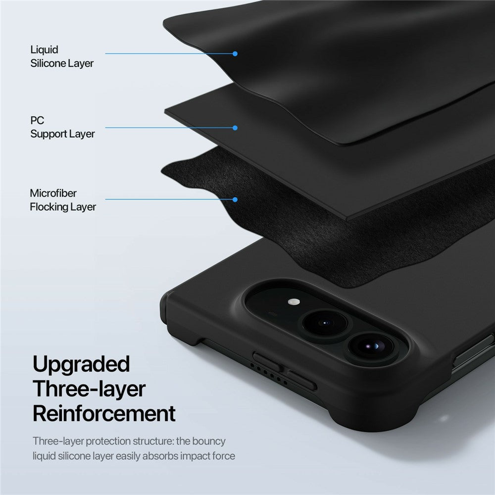 DUX DUCIS Piel Series for iPhone Fold Magnetic Case Liquid Silicone Shockproof Hinge Protection Phone Cover