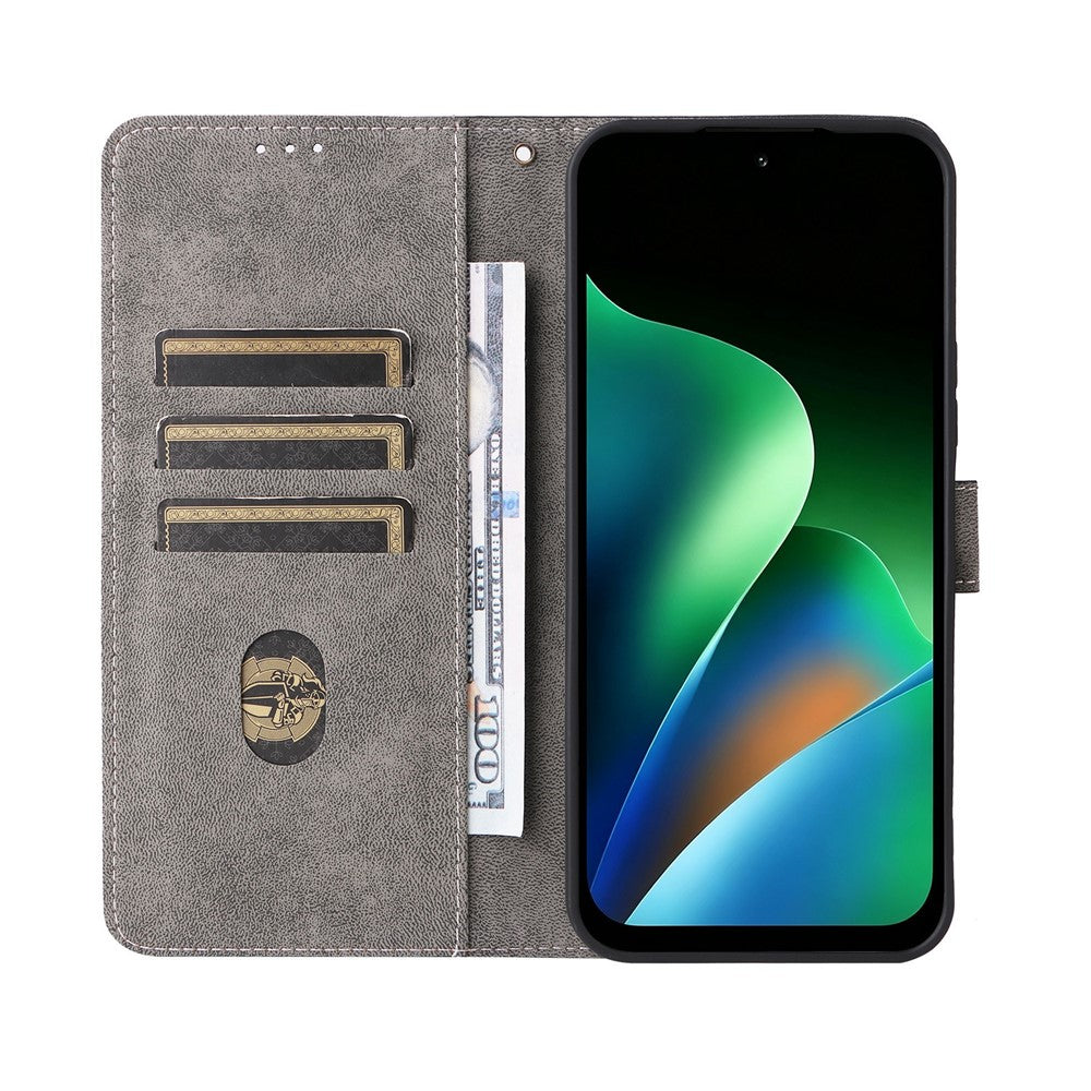 For Xiaomi Redmi 17 4G  /  Redmi 17 5G Wallet Case RFID Blocking PU Leather Phone Cover Stand with Strap