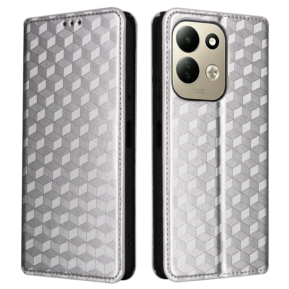 For Xiaomi Redmi 17 4G  /  Redmi 17 5G Case Wallet Rhombus Imprinted PU Leather Phone Cover