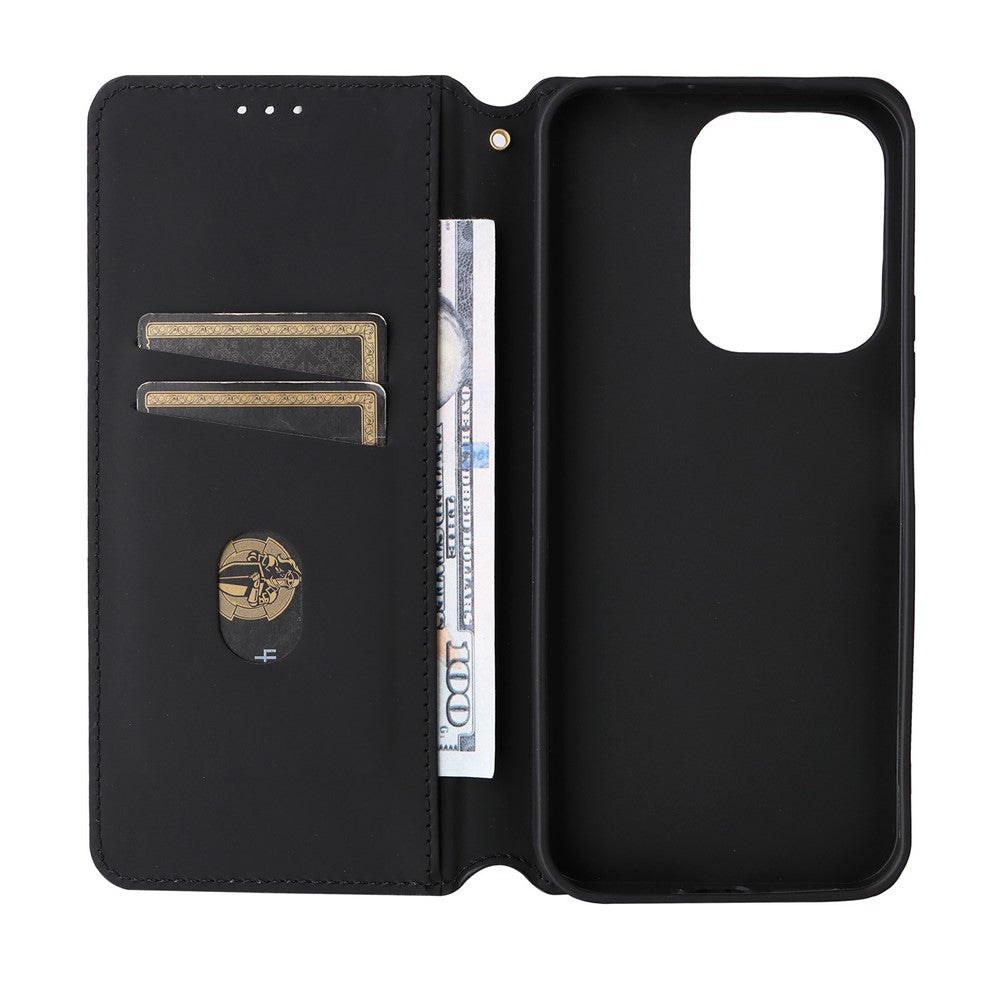 For Xiaomi Redmi 17 4G  /  Redmi 17 5G Case Wallet Rhombus Imprinted PU Leather Phone Cover