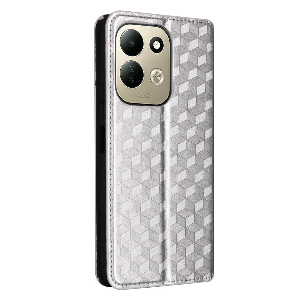 For Xiaomi Redmi 17 4G  /  Redmi 17 5G Case Wallet Rhombus Imprinted PU Leather Phone Cover