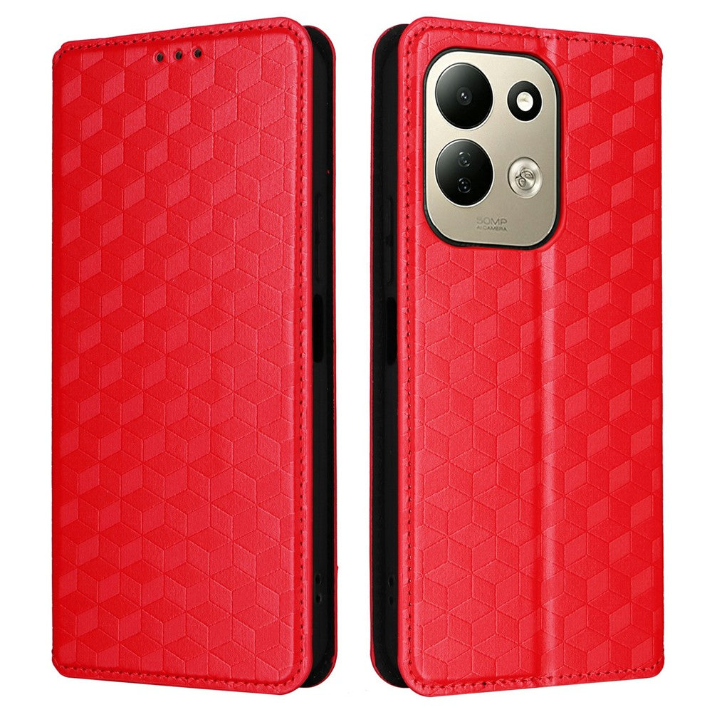 For Xiaomi Redmi 17 4G  /  Redmi 17 5G Case Wallet Rhombus Imprinted PU Leather Phone Cover