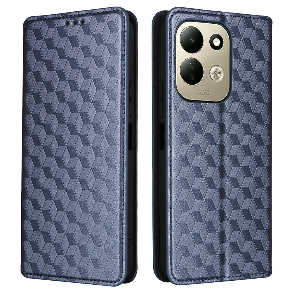 For Xiaomi Redmi 17 4G  /  Redmi 17 5G Case Wallet Rhombus Imprinted PU Leather Phone Cover
