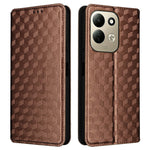 For Xiaomi Redmi 17 4G  /  Redmi 17 5G Case Wallet Rhombus Imprinted PU Leather Phone Cover