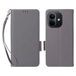 For Xiaomi Redmi Note 17 4G (Global) / Note 17 5G (Global) / Note 17 (India / China) 5G Case Litchi Texture Wallet Leather Phone Cover with Wrist Strap