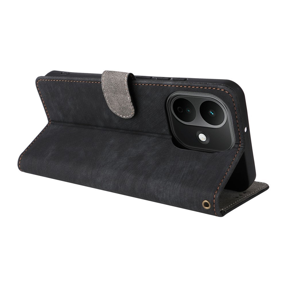 For Xiaomi Redmi Note 17 4G / Note 17 (India / China) 5G Wallet Case RFID Blocking PU Leather Phone Cover Stand with Strap