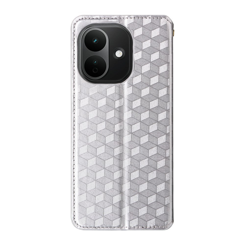 For Xiaomi Redmi Note 17 4G (Global) / Note 17 5G (Global) / Note 17 (India / China) 5G Case Wallet Rhombus Imprinted PU Leather Phone Cover