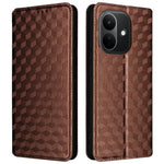 For Xiaomi Redmi Note 17 4G (Global) / Note 17 5G (Global) / Note 17 (India / China) 5G Case Wallet Rhombus Imprinted PU Leather Phone Cover