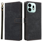 Til OnePlus N6 4G Pung Etui RFID Blokerende PU Læder Telefoncover Stand med Rem