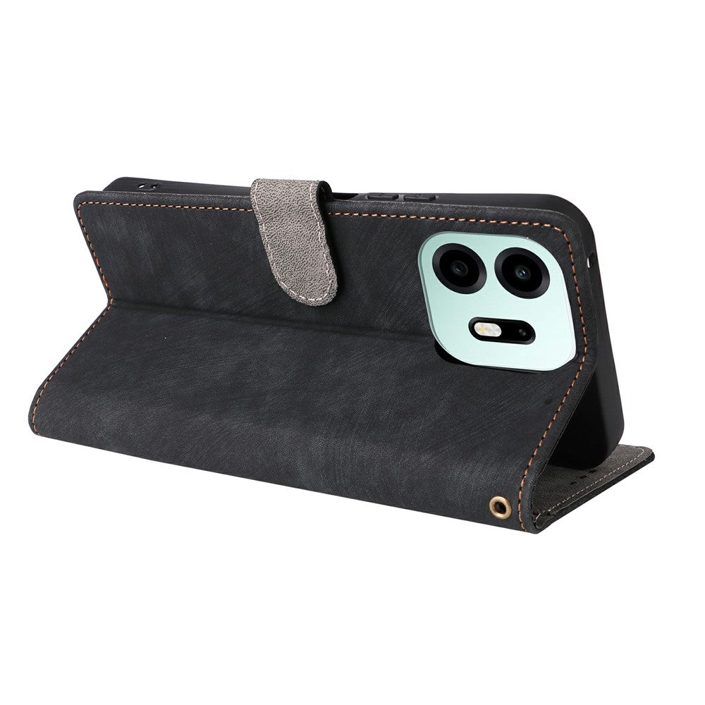 Til OnePlus N6 4G Pung Etui RFID Blokerende PU Læder Telefoncover Stand med Rem