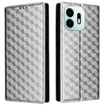 For OnePlus N6 4G Case Wallet Rhombus Imprinted PU Leather Phone Cover