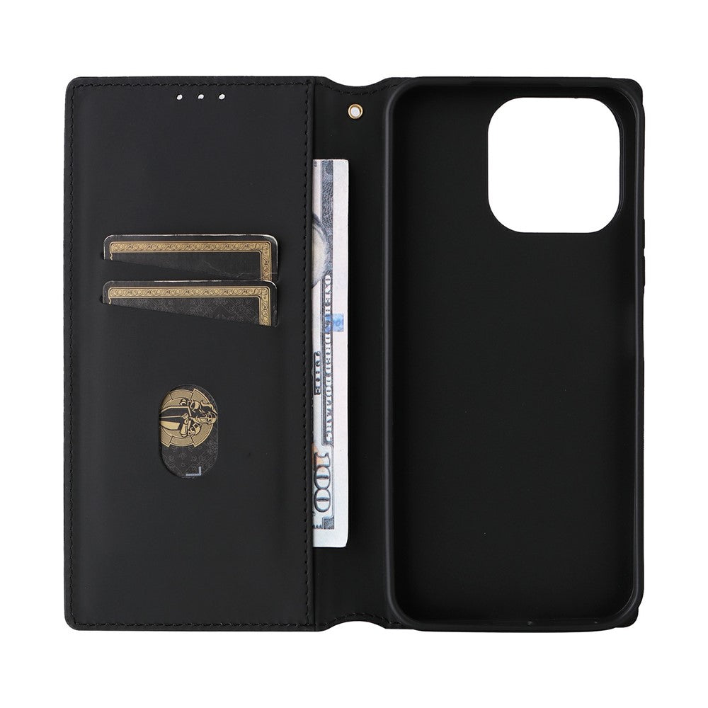 For OnePlus N6 4G Case Wallet Rhombus Imprinted PU Leather Phone Cover