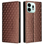 For OnePlus N6 4G Case Wallet Rhombus Imprinted PU Leather Phone Cover