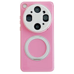For Oppo Find X9 Ultra 5G Case Magnetic Rotating Kickstand Colorblock Design PC + TPU Phone Cover