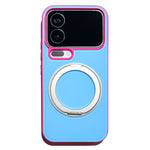 For Xiaomi 17 Pro Case Magnetic Rotating Kickstand Colorblock Design PC + TPU Phone Cover